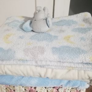 3pc Baby Blanket Set